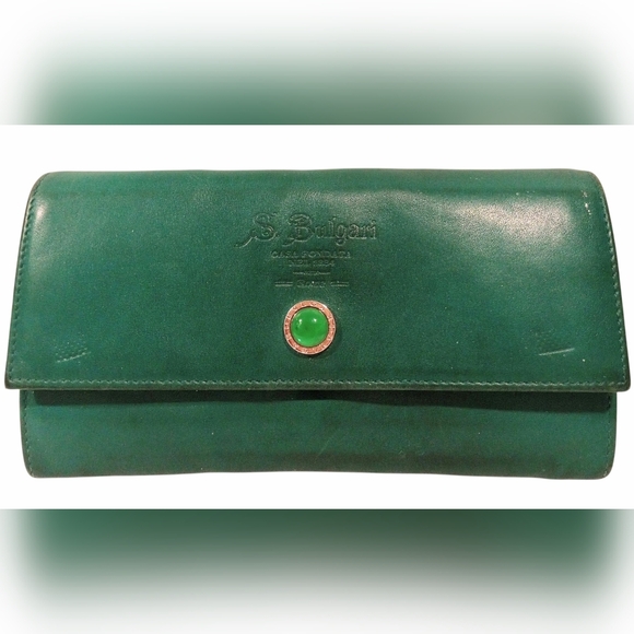 BVLGARI Calfskin Leather Long Vintage Wallet - Picture 15 of 15